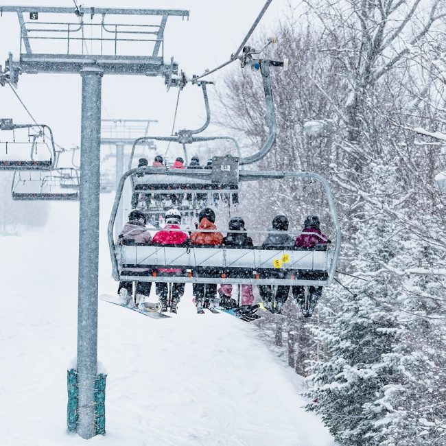 ski alpin dans la Jacques-Cartier