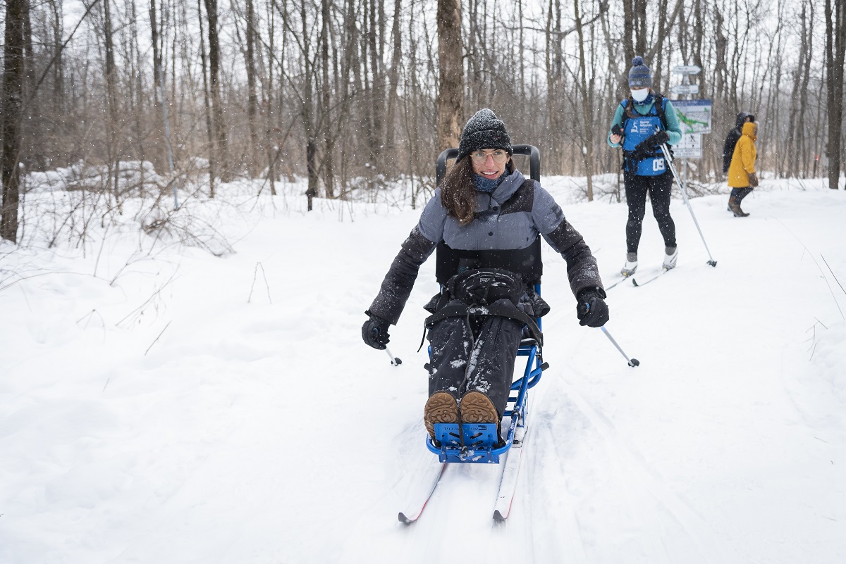 Activités inclusives en plein air dans La Jacques-Cartier et ski paranordique dans les Sentiers du Moulin Activités inclusives en plein air dans La Jacques-Cartier et ski paranordique dans les Sentiers du Moulin